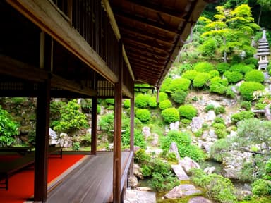 書院から名勝庭園の眺め