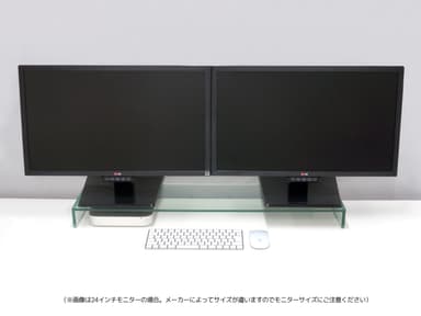 CRYSTAL STAND -DUAL-：Mac miniにも最適(クリア)