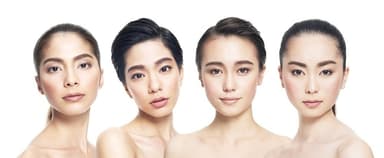 ポイントメイクサービスの一つ「美人眉」メイク　骨格に合わせて一人ひとり異なる