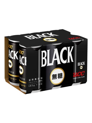 UCC BLACK無糖SOT缶185g 6缶パック