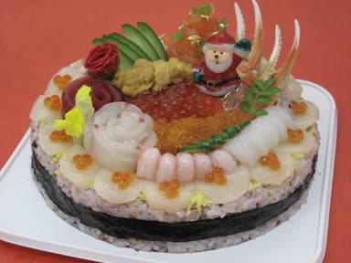 クリスマス寿司デコケーキ