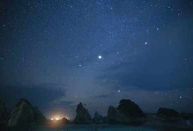 休暇村陸中宮古　浄土ヶ浜の星空