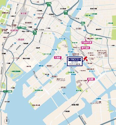 物件の現地案内地図