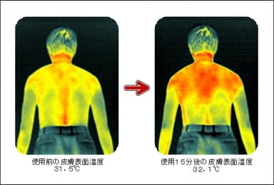 温熱試験結果(36歳男性)