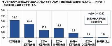 ひと月の副収入額