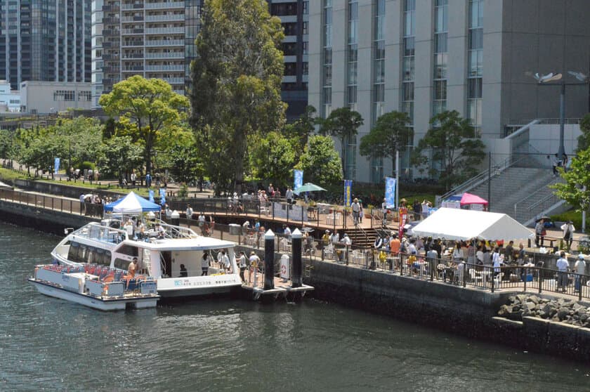 芝浦工業大学、豊洲運河でカフェ＆クルーズを行う
『夏の船カフェ』を6月30日から3日間開催