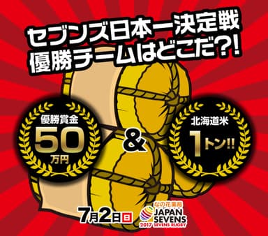 優勝チームには米1トン！