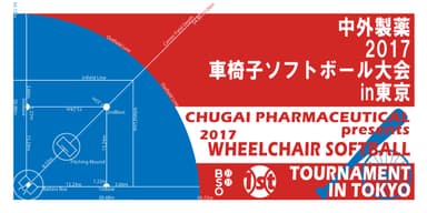 「中外製薬 2017車椅子ソフトボール大会in東京」大会公式ロゴ