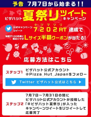 夏祭リツイートキャンペーン特設サイト※イメージ