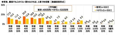 将来の年収の下限額