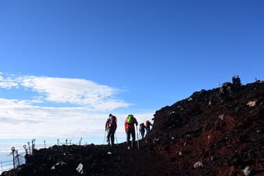 これまでの富士登山研修の様子