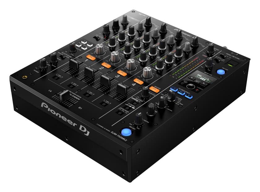 自宅でもクラブに近い環境で練習できる4ch DJミキサー
「DJM-750MK2」を8月下旬発売