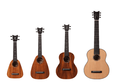 XS Soprano Premium Koa、Tiny Tenor Premium Koa、Grand Tenor Premium Koa 、Pepe 6 String Spruce/Mango