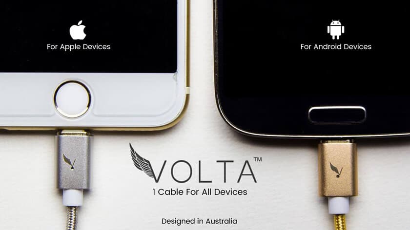 VOLTA Charger: これ１本ですべてのデバイスに対応。一生涯保障付きの最強充電ケーブル