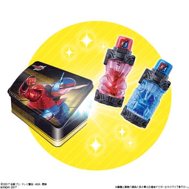 「仮面ライダービルドチョコ限定　SGフルボトル クリアラメVer. (2本)」と「オリジナルボックス」