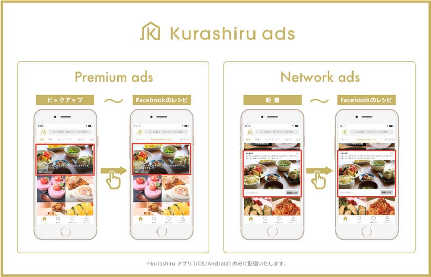 レシピ動画数世界No.1サービス「クラシル」 
広告配信プラットフォーム「kurashiru ads」を運用開始