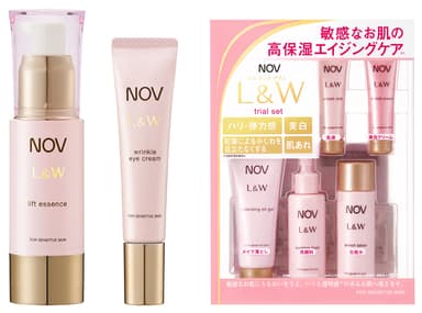 ノブ　Ｌ＆Ｗ　リフトエッセンス、リンクルアイクリーム、トライアルセット〔全品医薬部外品〕