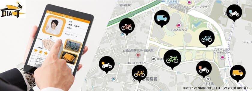 一般人も荷物を運ぶ、配送クラウドソーシングアプリ「DIAq」
　　シェアリング・エコノミーの活性化に向けて
「DIAq」利用運送者のサンプリング調査を実施