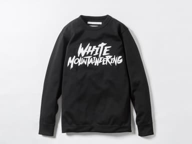 White Mountaineering PRINTED SWEAT SHIRT (BLACK)