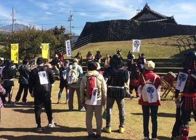 小諸城址・大手門公園にて出陣式(2016年度)