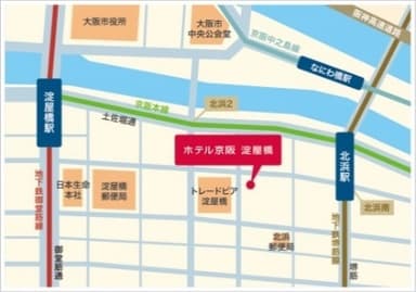 ホテル京阪 淀屋橋　ＭＡＰ