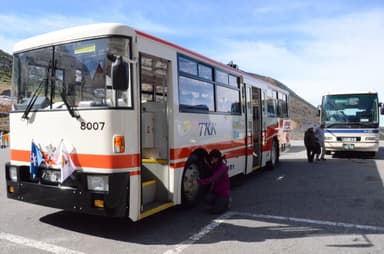 立山トンネルトロリーバス展示撮影会