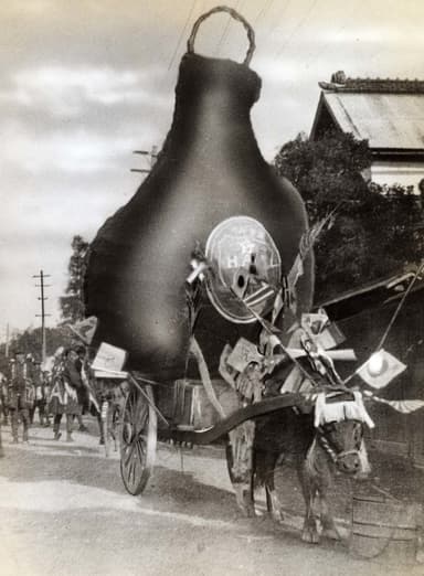 大正時代の初荷風景(旧東海道)