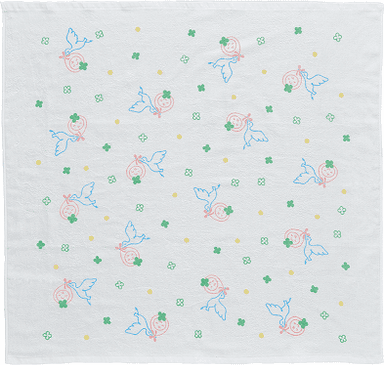 コウノドリ　湯上げタオル(ホワイト)