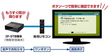 テレビ・プッシュ 配信イメージ(生活情報)