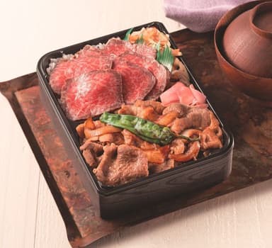 千駄木腰塚「前沢牛贅沢合盛弁当」＜販売期間：10/26(木)～11/8(水)＞