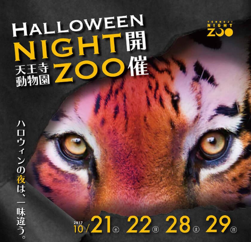 天王寺動物園「ハロウィンナイトZOO」にて
学生が期間限定イベントの運営協力を行い
売上の一部を動物園に寄付します