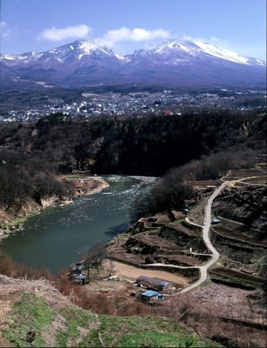 浅間山から千曲川に至る高低差が生み出す多様な観光地／長野県小諸市