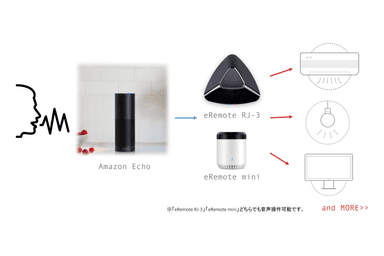 連携イメージ図(eRemote×Amazon Echo)