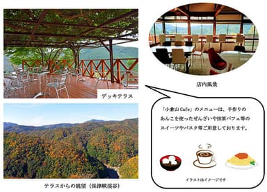 小倉山展望台「小倉山Cafe」