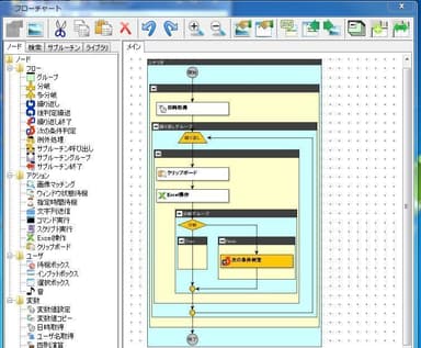 WinActor操作画面イメージ