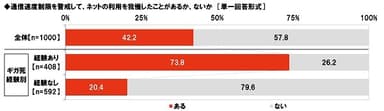 ネット利用我慢経験