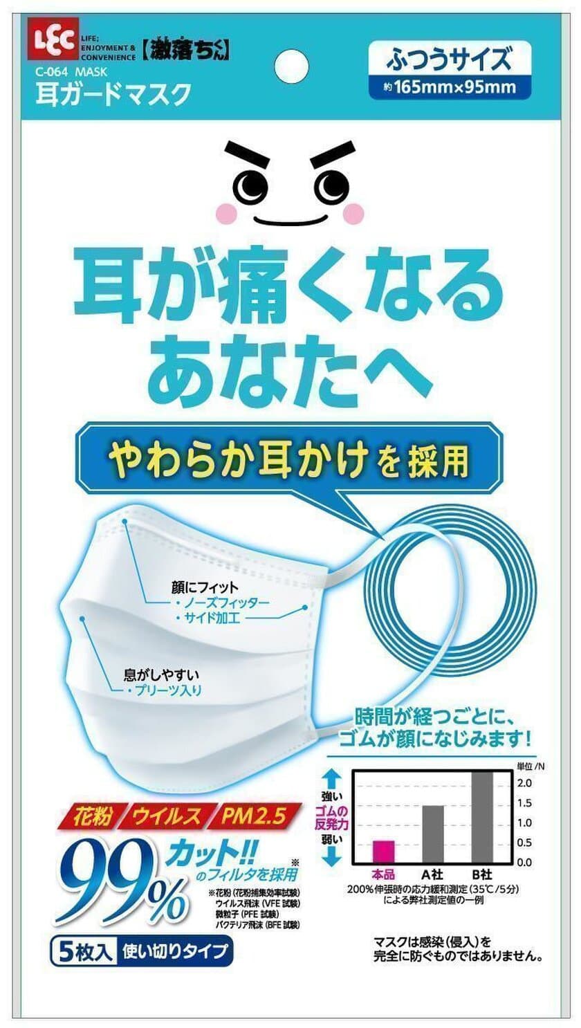 アブソートマー(R)がLEC社の耳ガードマスクに採用　
～耳が痛くなりにくく、ゆっくり顔にフィットする
新感覚な着け心地を実現～