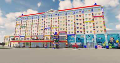 『LEGOLAND Japan Hotel』ホテル外観イメージ