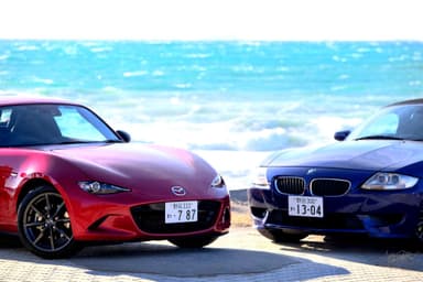 ロードスターRFとBMW　Z4 Mロードスター