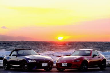 ロードスターRFとBMW　Z4 Mロードスター