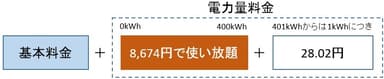 エルピオでんきプレミアムプランの料金構成