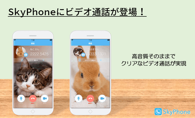 SkyPhoneにビデオ通話が登場