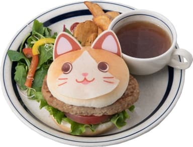 にゃんとも楽しい♪にゃらんバーガー