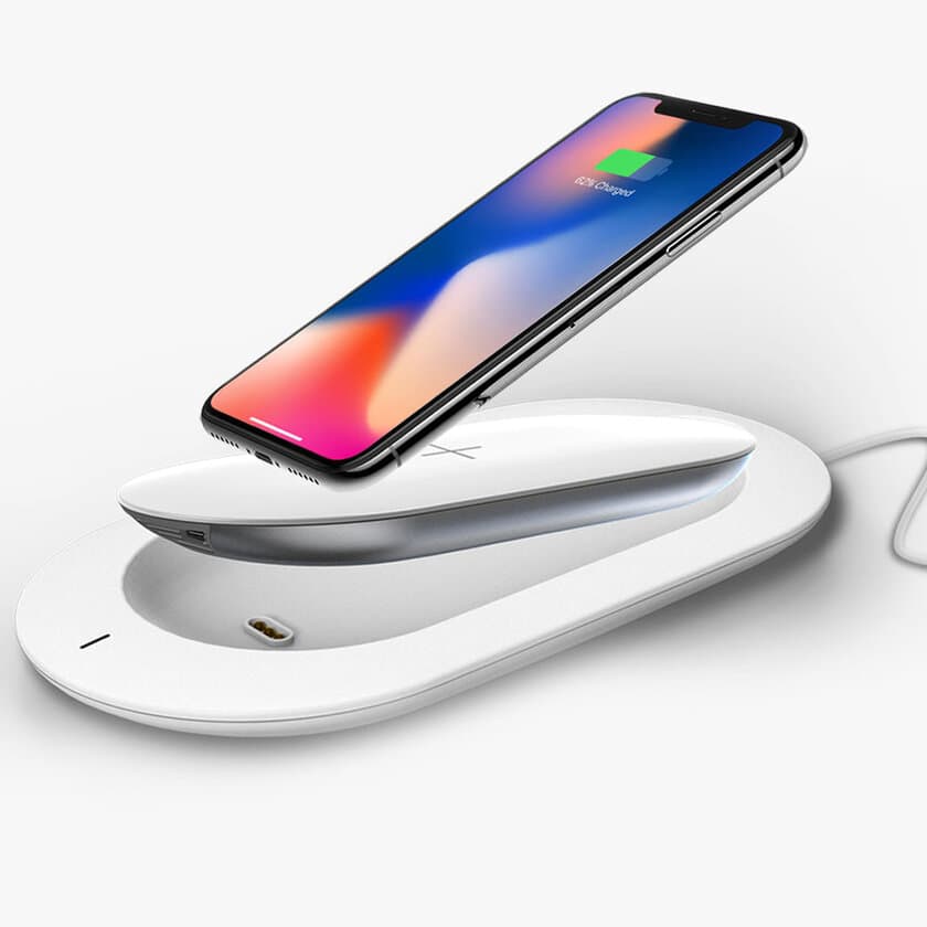 Appleデバイスを丸ごとワイヤレスチャージ！
最新iPhone、Apple Watch無線充電モバイルバッテリー登場