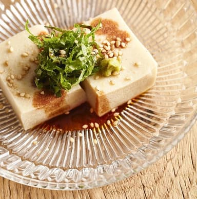 「高野豆腐のレンチンだしびたし」を「冷ややっこ風」にアレンジ