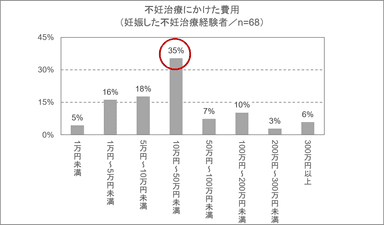 不妊治療にかけた費用