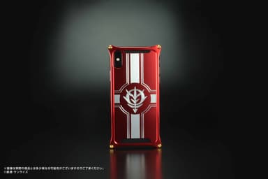 機動戦士ガンダム×Gild design iPhone Xケース  ジオンレッド　3