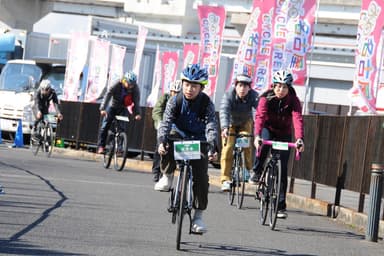 名古屋サイクルトレンド2017 試乗風景