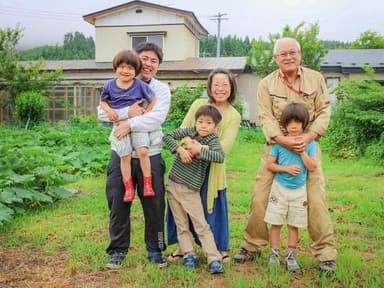 先輩移住者の竹内さん一家