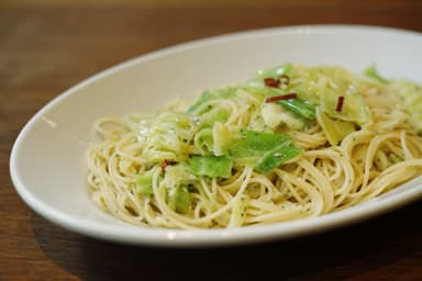 春キャベツとアンチョビのスパゲッティ